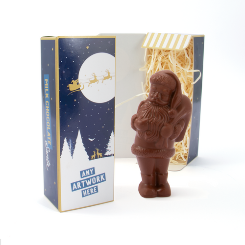 Eco Flip Top Box - Chocolate Santa