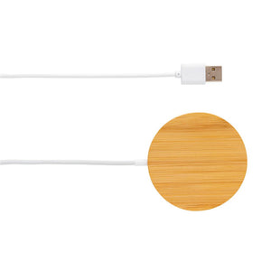MagSafe Compatible Bamboo 10W Wireless Charger