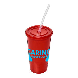 Stadium Cup With Straw