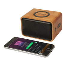 Load image into Gallery viewer, Wooden Speaker With Wireless Charging Pad
