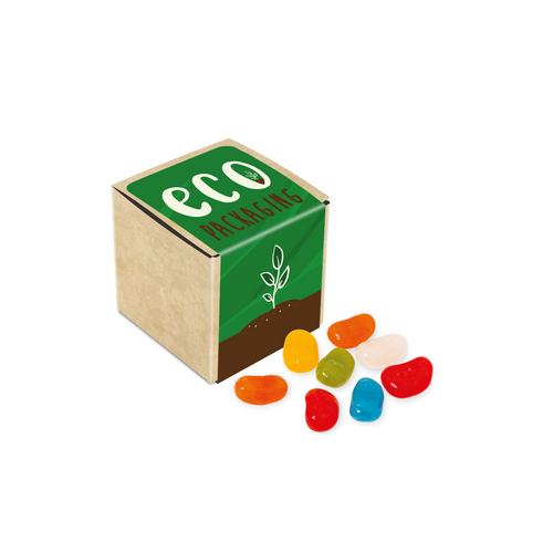 Eco Kraft Cube Jolly Beans
