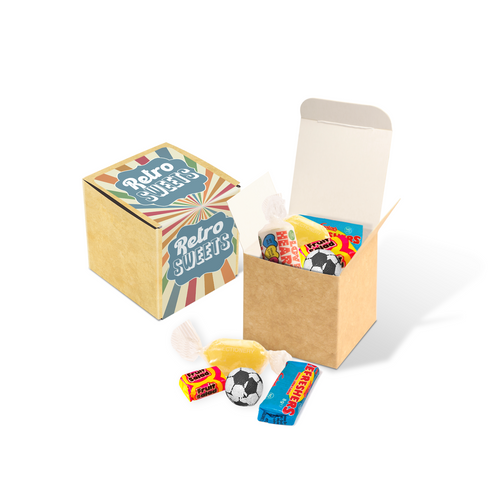 Eco Kraft Cube Retro Sweets