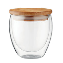 Load image into Gallery viewer, Double Wall Bamboo Glass 250ml