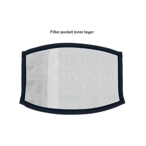 3 Layer Face Mask with Pocket & Filter