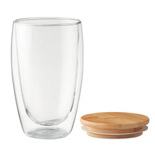 Load image into Gallery viewer, Double Wall Bamboo Glass 450ml