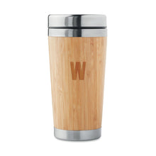 Load image into Gallery viewer, Bamboo Steel Travel Mug