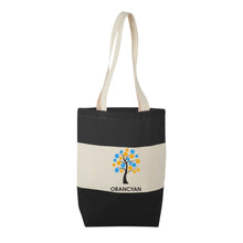 Load image into Gallery viewer, Colour Block Cotton Tote Bag