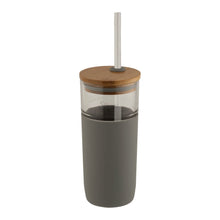 Load image into Gallery viewer, Arlo Glass Tumbler With Bamboo Lid 600ml