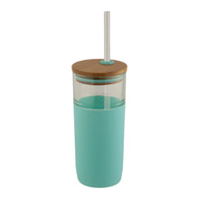 Load image into Gallery viewer, Arlo Glass Tumbler With Bamboo Lid 600ml