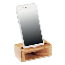 Load image into Gallery viewer, Bamboo Phone Amplifier Stand