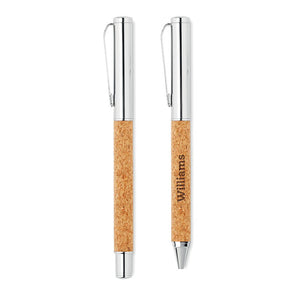 Metal Pen Set With Cork Barrel