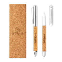 Load image into Gallery viewer, Metal Pen Set With Cork Barrel