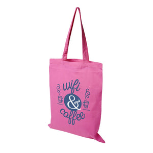 Coloured Cotton Shopper Tote Bag