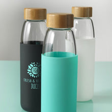 Load image into Gallery viewer, Kai Wood Lid Glass Sport Bottle 540ml