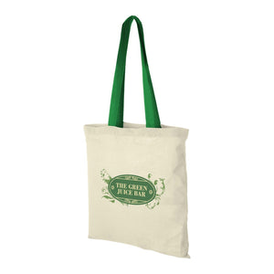 Nevada Cotton Tote with Coloured Handles