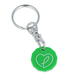 Eco Trolley Coin Keyring (Coloured)