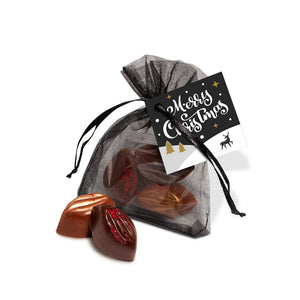 Valentines Cocoa Bean Truffles - Organza Bag